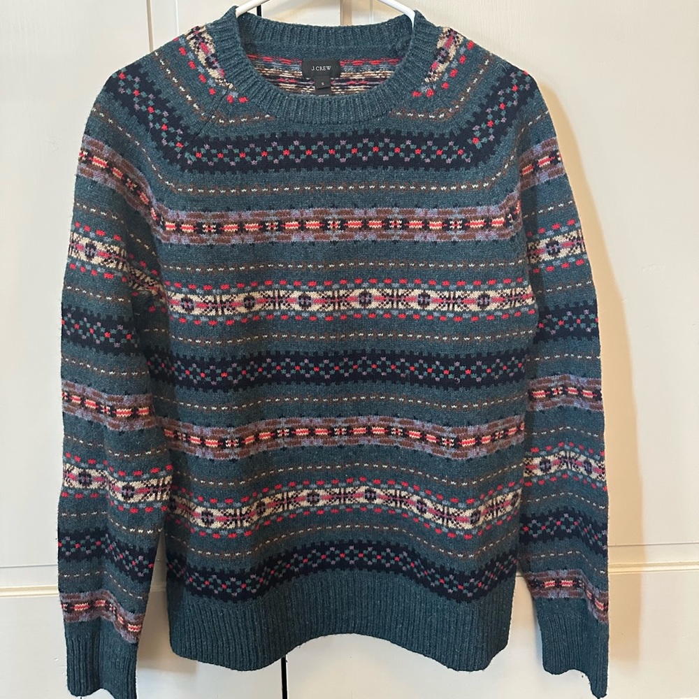 J. Crew Men’s Fair Isle Sweater Size Small